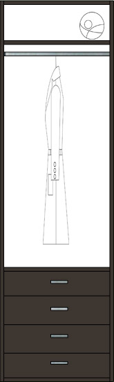 Ropa Corta, 5 cajones